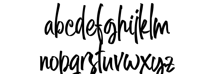 Midellion Demo Font LOWERCASE