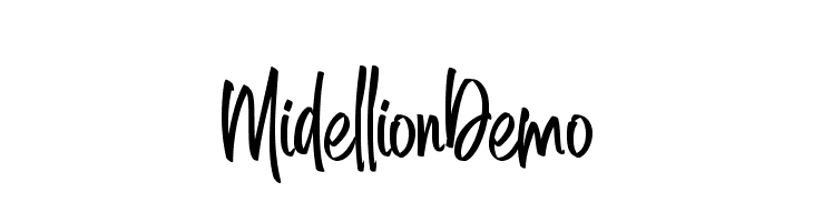 MidellionDemo  免费字体下载