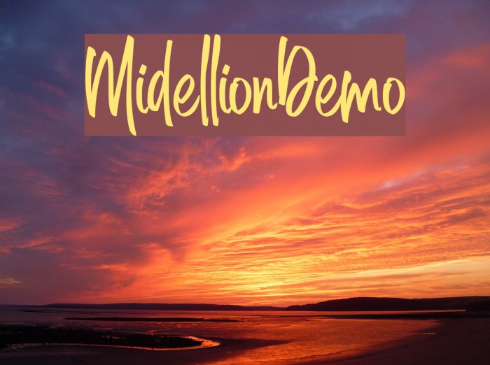 MidellionDemo Font examples