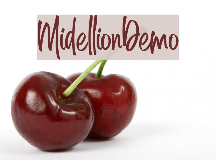 MidellionDemo Font examples