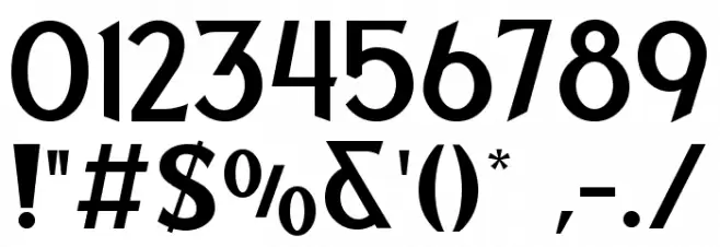 Midfielder Personal Used Font Alte caractere