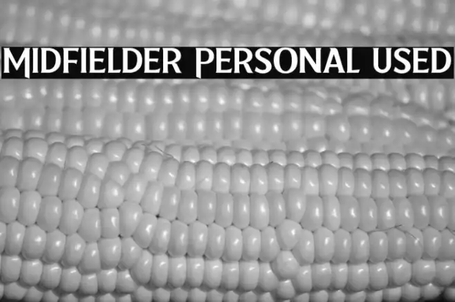 Midfielder Personal Used Example 1