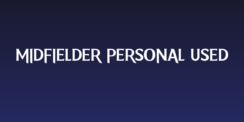 Midfielder Personal Used Social Header