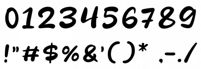 Midfriend Font OTHER CHARS