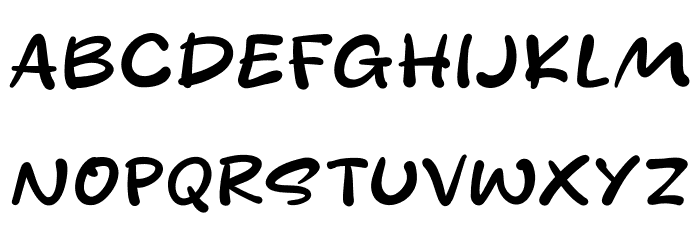Midfriend Font UPPERCASE