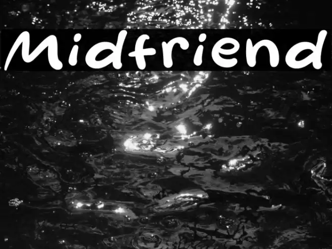 Midfriend Font examples