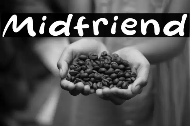 Midfriend Font examples