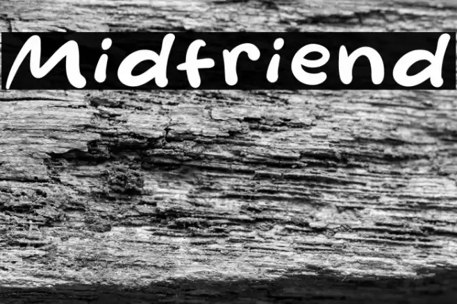 Midfriend Font examples