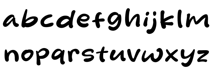 Midfriend Font LOWERCASE