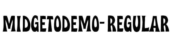 MidgetoDEMO-Regular  नि: शुल्क फ़ॉन्ट्स डाउनलोड