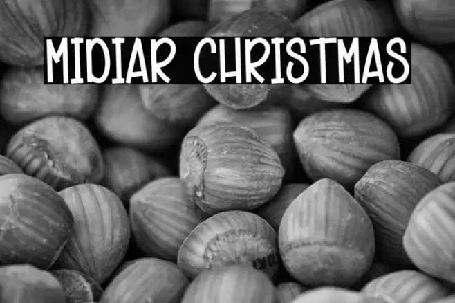 Midiar Christmas 字体 examples