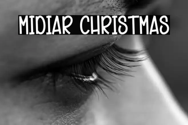 Midiar Christmas 字体 examples