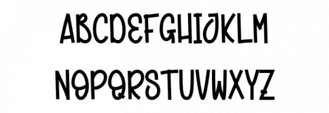 Midiar Christmas خط أحرف صغيرة