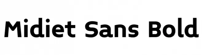 Midiet Sans Bold  免费字体下载
