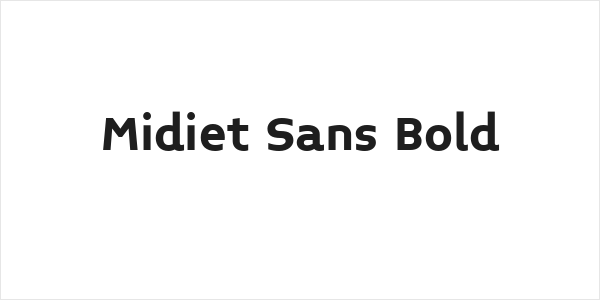 Midiet Sans Bold Logo