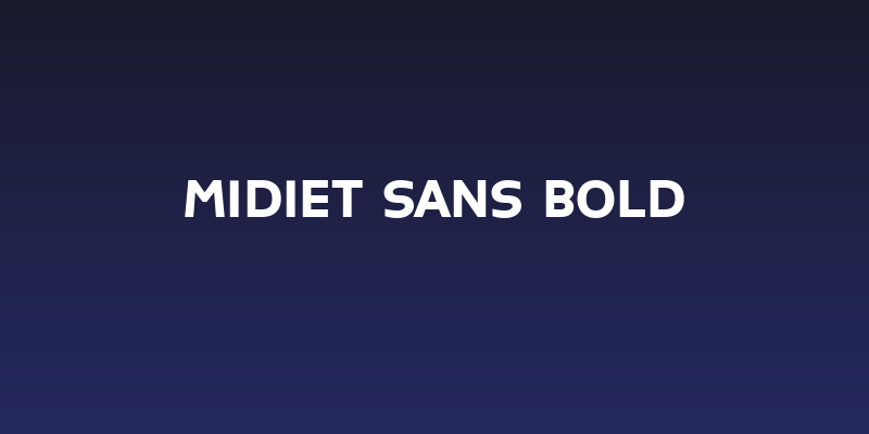 Midiet Sans Bold Social Header