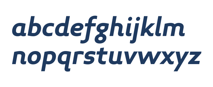 Midiet Sans Italic Bold Lowercase