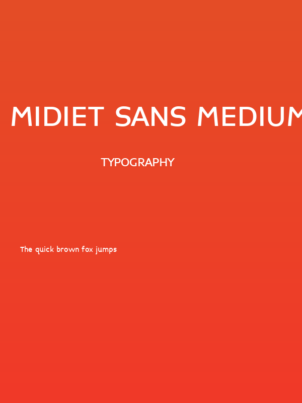 Midiet Sans Medium Poster