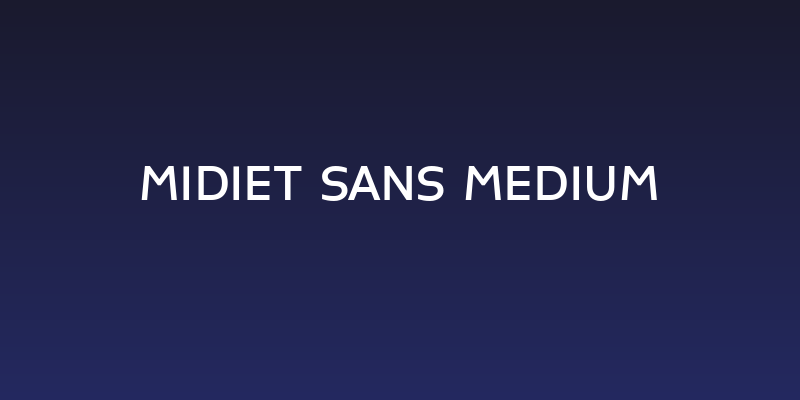 Midiet Sans Medium Social Header