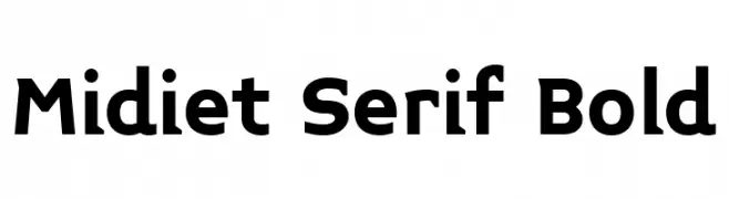 Midiet Serif Bold  免费字体下载