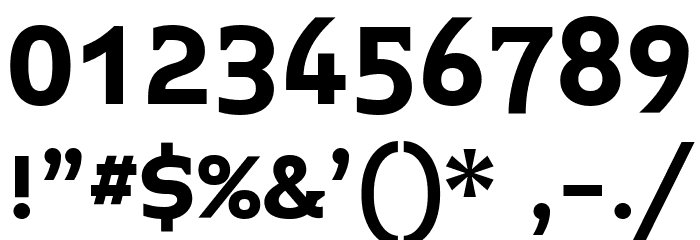 Midiet Serif Bold Font OTHER CHARS