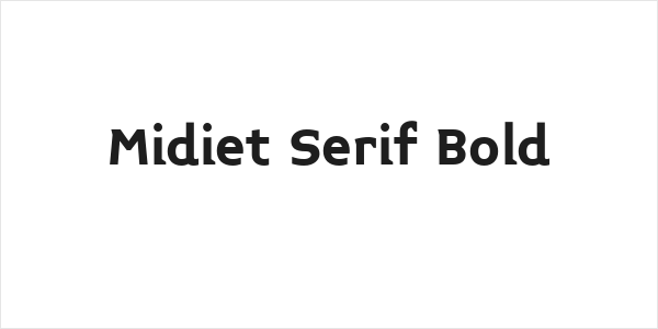 Midiet Serif Bold Logo