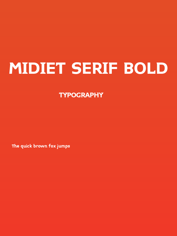 Midiet Serif Bold Poster