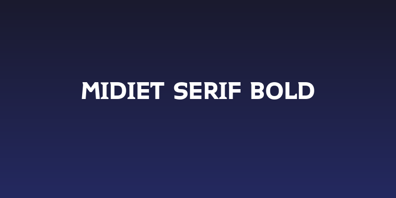 Midiet Serif Bold Social Header