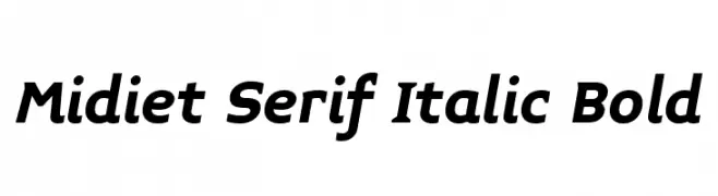 Midiet Serif Italic Bold  नि: शुल्क फ़ॉन्ट्स डाउनलोड