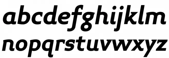 Midiet Serif Italic Bold Schriftart Kleinbuchstaben
