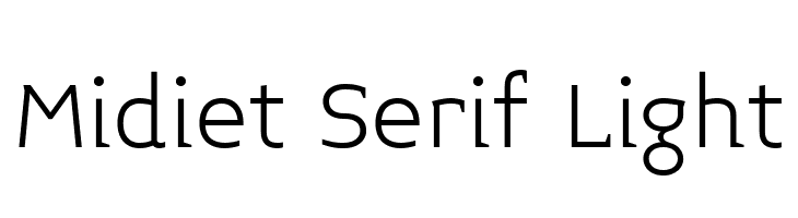 Midiet Serif Light  font caratteri gratis