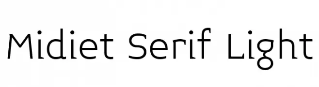 Midiet Serif Light  नि: शुल्क फ़ॉन्ट्स डाउनलोड