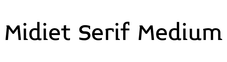 Midiet Serif Medium  font caratteri gratis