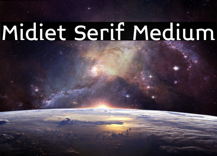 Midiet Serif Medium Font examples
