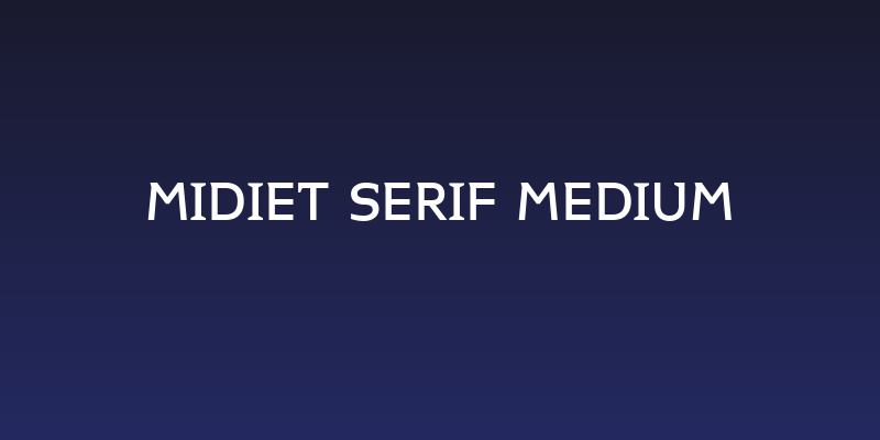 Midiet Serif Medium Social Header