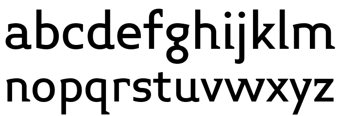 Midiet Serif Medium Font LOWERCASE