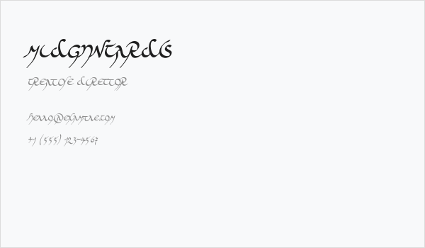 Midjungards Business Card