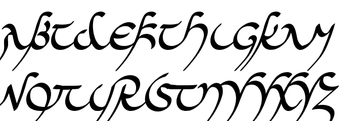 Midjungards Font LOWERCASE