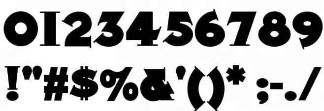 Midland Rail NF Font OTHER CHARS