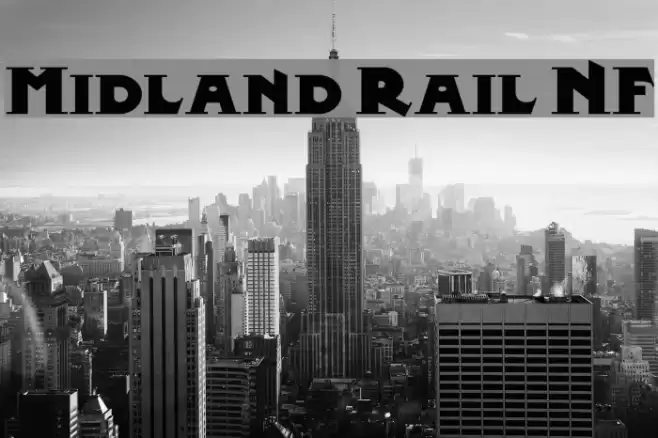 Midland Rail NF Font examples