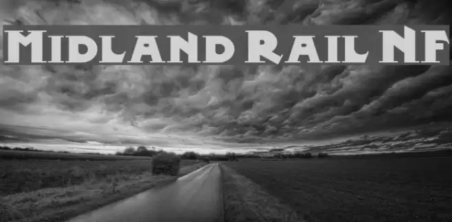Midland Rail NF Font examples