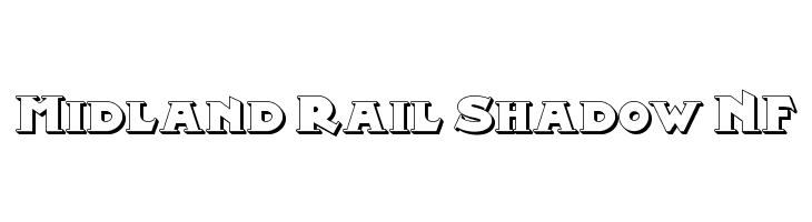 Midland Rail Shadow NF  フリーフォントのダウンロード