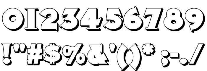 Midland Rail Shadow NF Font OTHER CHARS