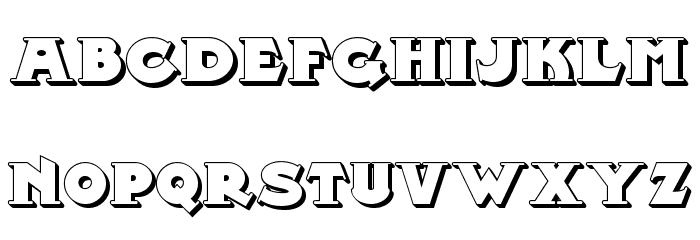 Midland Rail Shadow NF Font LOWERCASE