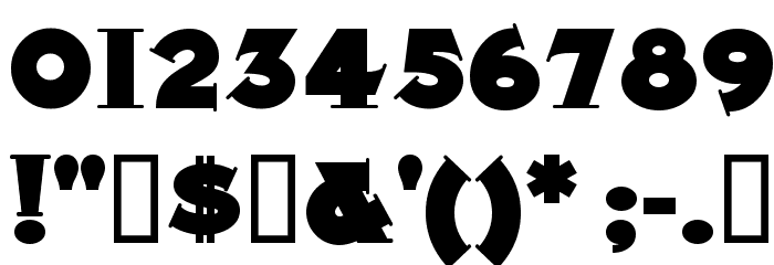 MidlandRailNF Font OTHER CHARS