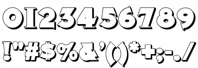 MidlandRailShadowNF Font OTHER CHARS