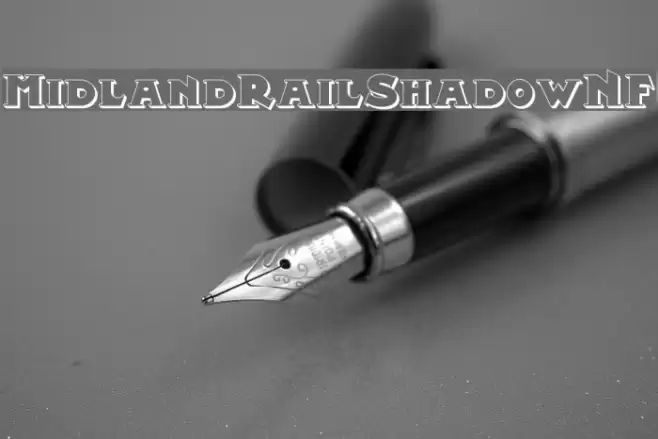 MidlandRailShadowNF Font examples