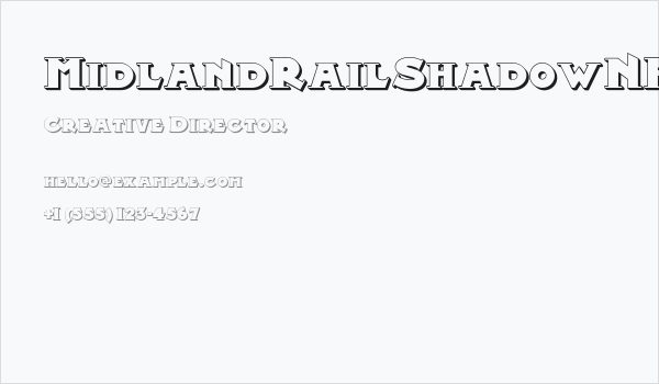 MidlandRailShadowNF Business Card