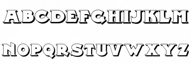 MidlandRailShadowNF Font LOWERCASE