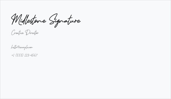 Midlestone Signature Business Card